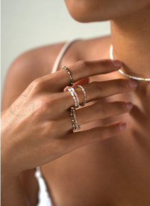 Stretchable Beaded Rings