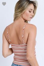 Load image into Gallery viewer, Rust Scooped Neck Ribbed Knit Tank