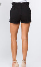 Load image into Gallery viewer, Paper Bag Waist Shorts With Button Front