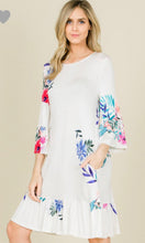 Load image into Gallery viewer, Knit Rayon Bell Sleeve Dress
