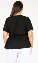 Load image into Gallery viewer, Button Down Peplum Blouse