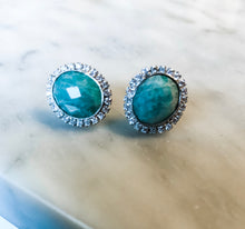 Load image into Gallery viewer, Sterling Silver Amazonite  Earrings