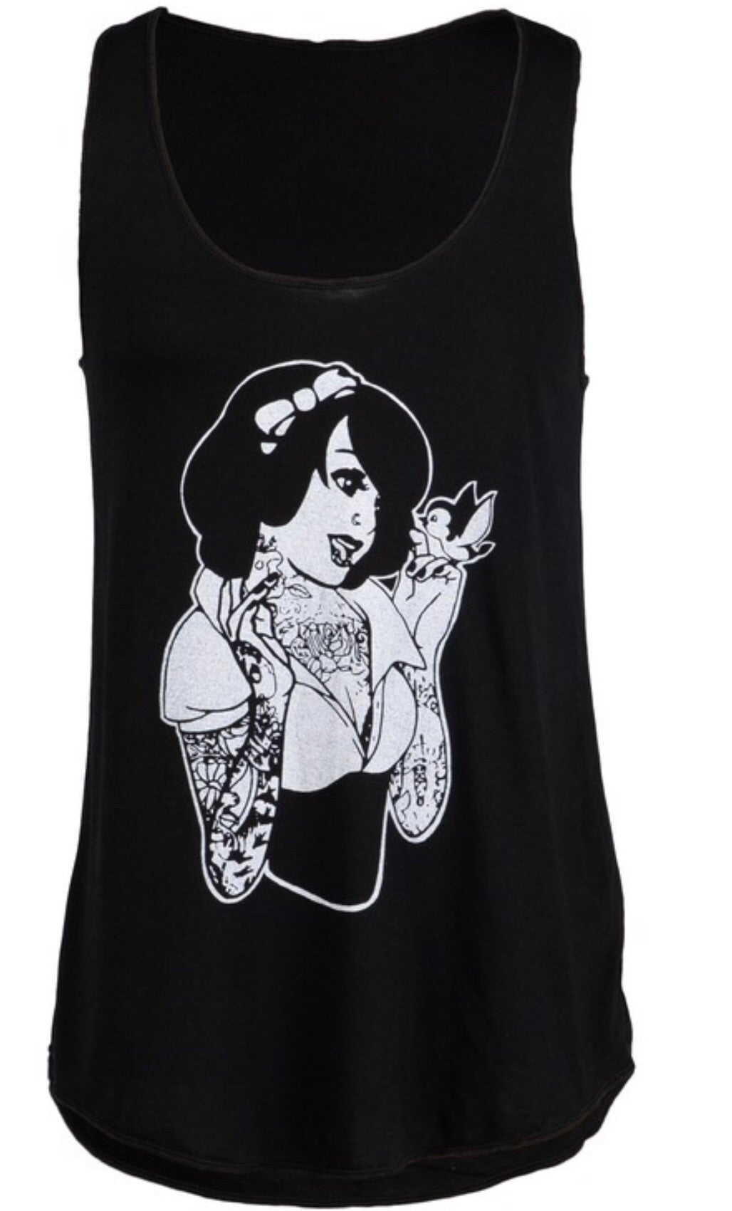 Punk Snow White Graphic Racer Back Tank