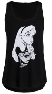 Punk Alice Graphic Racer Back Tank
