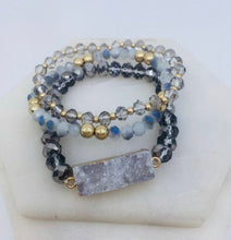 Load image into Gallery viewer, Druzy Bracelet Set